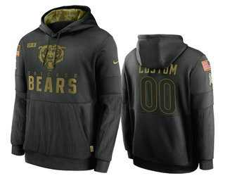 Chicago Bears Customized Black Salute to Service Sideline Performance Pullover Hoodie,We sell and wholesale Chicago Bears Customized Black Salute to Service Sideline Performance Pullover Hoodie on line form chian!